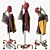 Pipe Coat Rack Model Formats 3D model small image 3