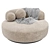 Eichholtz Björn Round Sofa Sand 3D model small image 6