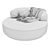 Eichholtz Björn Round Sofa Sand 3D model small image 4