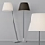 Modern Steel and Fabric Floor Lamp 3D model small image 5