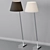 Modern Steel and Fabric Floor Lamp 3D model small image 7