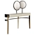 Chloe Dressing Table with Exceptional Craftsmanship 3D model small image 1