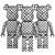 Artistic Bearbrick Collection 3D model small image 5