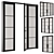 Compact Metal Glass Door Kit 3D model small image 1