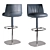 Modern Steel Base Archibald Stool 3D model small image 2