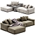 Modern Jesse Chaise Longue Sofa 3D model small image 5