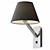 Modern Steel Wall Lamp Light 3D model small image 1