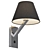 Modern Steel Wall Lamp Light 3D model small image 3