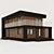 Modern Flat Roof House 109m² 3D model small image 1