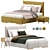  Velvet Slipson Bed by Divan.ru 3D model small image 1