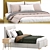  Velvet Slipson Bed by Divan.ru 3D model small image 3