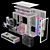 Motion-Blurred Gaming PC Kit 3D model small image 6