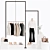 Deco Shelf Set with Vases 3D model small image 1