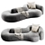 Modern Kay Sofa Render Bundle 3D model small image 1