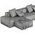 Modular Sectional Sofa BOTTLE NAVI 3D model small image 4