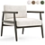 Elegant Teresa Armchair Design 3D model small image 1