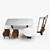 FURSYS Tepui Table Chair Shelves 3D model small image 6