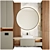 Modern Bathroom Furniture Set 3D model small image 1