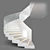 Modern Spiral Staircase Kit 03 3D model small image 1