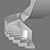 Modern Spiral Staircase Kit 03 3D model small image 5