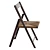 Minimalist Espresso Tala Chair 3D model small image 3