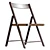 Minimalist Espresso Tala Chair 3D model small image 4