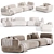 Elegant Cabrera Modular Sofa, Eichholtz 3D model small image 2