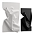 Plaster Wall Art Sculpture Pieces 3D model small image 1