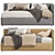 Modern Style Sofa Bed 405 3D model small image 2