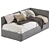 Modern Style Sofa Bed 405 3D model small image 4