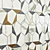 Luxury Gold Hex Calacatta Tile 3D model small image 2