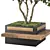 Modern Urban Bench Plant Duo 3D model small image 2