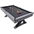 Modern American Legend Pool Table 3D model small image 1