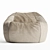 Vetsak Beanbag Large Canvas Sand 3D model small image 2