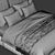 Modern Elegance Youniverse Bed 3D model small image 4