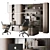  Executive Workstation Set - Office Furniture 3D model small image 1