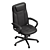 Ergonomic Heald Faux Leather Chair 3D model small image 3