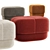 Circus Pouf in 4 Hues 3D model small image 3