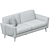 Trendy Oliver Sofa Bestseller 3D model small image 3