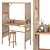 Oak Writing Desk Tent "Andy 3D model small image 1