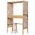 Oak Writing Desk Tent "Andy 3D model small image 6