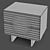 Glossy Nightstand MOD Miramar 3D model small image 3