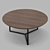 Miramar Walnut Magazine Table 3D model small image 1