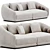 Modern Chic Montholon Sofa Design 3D model small image 1