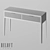 Modern Console Table with Drawers 3D model small image 2