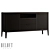 Modern Media Console with 2 Drawers 3D model small image 1