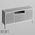 Modern Media Console with 2 Drawers 3D model small image 2