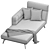 Customizable Delewaga Sofa Bed 3D model small image 6