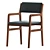 Modern Stylish SHANGHAI Chair 3D model small image 2