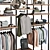 Modern Wardrobe Display Unit 3D model small image 5